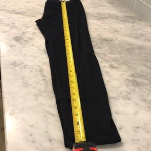 Soft surroundings blue/black faux suede leggings